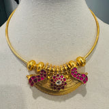 Temple Fusion - The Statement Silver Necklace - Anjali