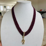 Natural Ruby Necklace  - Hasini