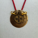 Real Coral Silver Necklace - Hasini