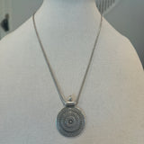 The Elegant Rava Pendant  Silver Necklace - Rekha