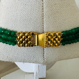 Green Strawberry Quartz Necklace - Hasini