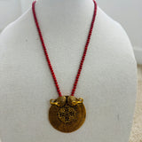 Real Coral Silver Necklace - Hasini