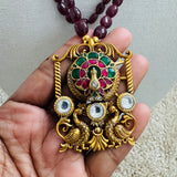 Natural Ruby Necklace  - Hasini