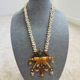 Temple Fusion- The Statement Silver Necklace - Anjali