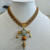 The Vintage Temple  Silver Necklace - Anjali