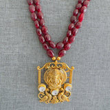 Natural Ruby Necklace  - Hasini