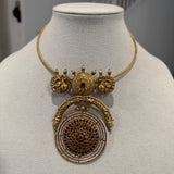 Temple Fusion - The Statement Silver Necklace - Anjali