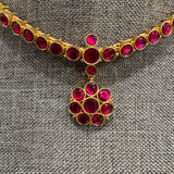 The Timeless  Kemp Attigai Silver  Necklace - Deepa