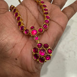 The Timeless  Kemp Attigai Silver  Necklace - Deepa