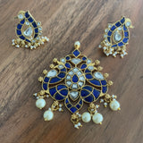 Antique Jadau Pendant Set