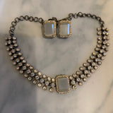 Delicate Moissanite  Choker Necklace - Ezhil