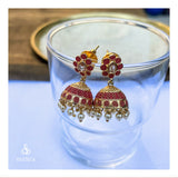 Meenakari Jhumka Earrings