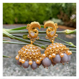 Antique Beaded Jhumka Earrings