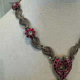 The Kundan Silver Necklace - Meenal