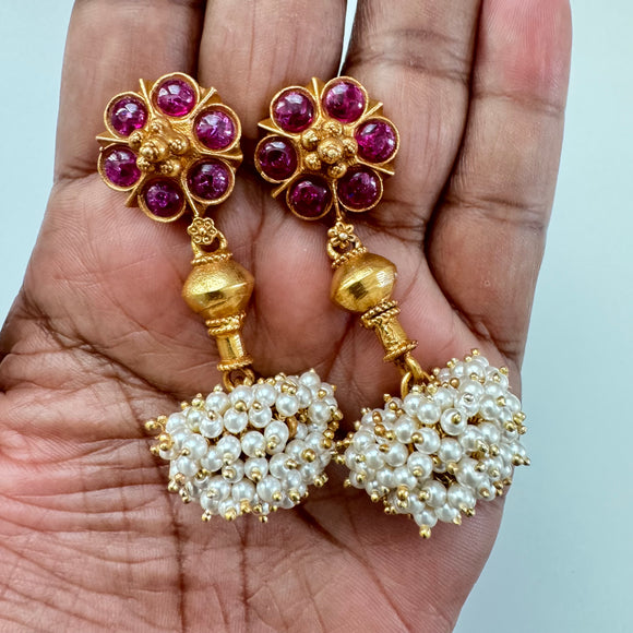 The  Antique Silver Earrings - Anjali