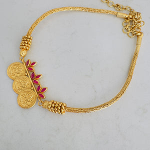 Simple Coin Silver Necklace- Anjali
