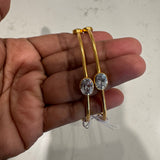 Gold tone Silver Fusion Bangles - Vini