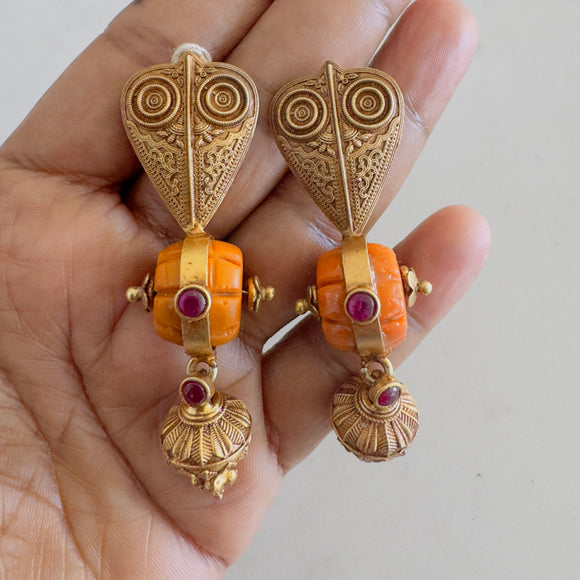 The  Antique Silver Earrings - Anjali