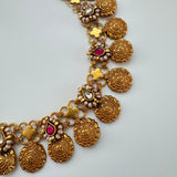 Kundan fusion necklace - Swarna