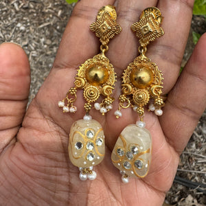 The  Antique Silver Earrings - Anjali