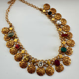 Kundan fusion necklace - Swarna