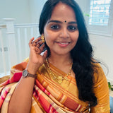 The Designer Temple  Silver Necklace - Anjali
