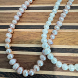 The Simple Pearl Silver Necklace - Swathi