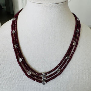 Natural Ruby Necklace  - Menaka