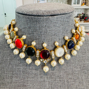 The Elegant Kundan Choker Necklace- Nayaki