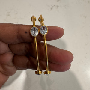 Gold tone Silver Fusion Bangles - Vini
