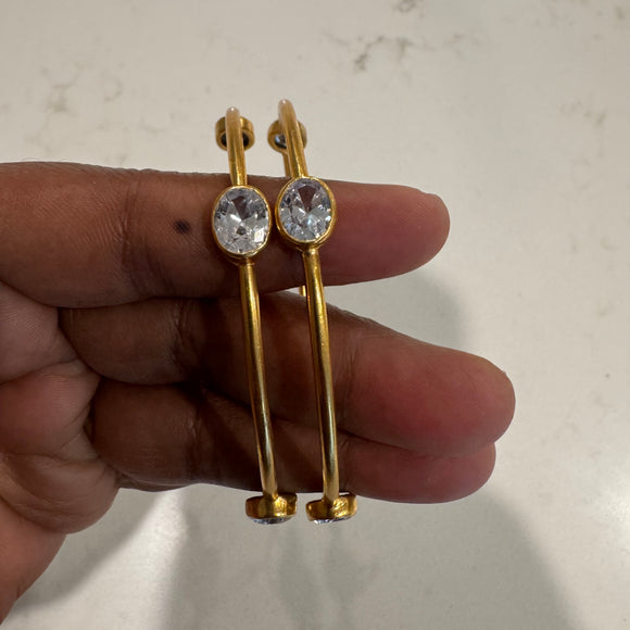 Gold tone Silver Fusion Bangles - Vini