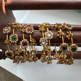 Gold tone Silver Fusion Bangles - Vini