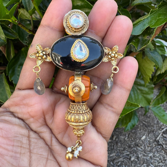 The Vintage  Silver Pendant - Anjali