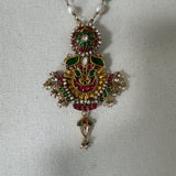 The Pearl Fusion  Silver Necklace ( Mithra Exclusive) - Nithya