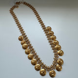 Statement Coin Silver Necklace- Anjali