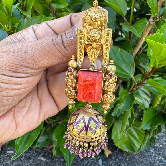 The Vintage  Silver Pendant - Anjali