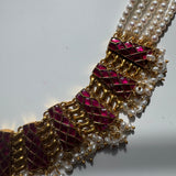 Kundan fusion necklace - Swarna