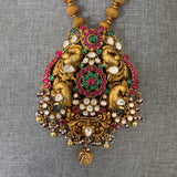 The Nakshi Statement Silver Necklace - Annam