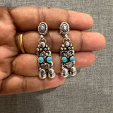 The Elegant Turquoise Silver Necklace - Neela