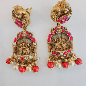 The  Antique Silver Earrings - Nakshi