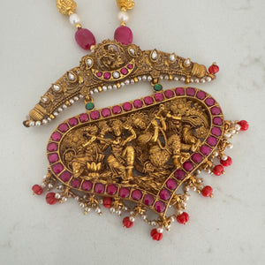 Temple Jewelry- The statement nakshi necklace - Nakshi