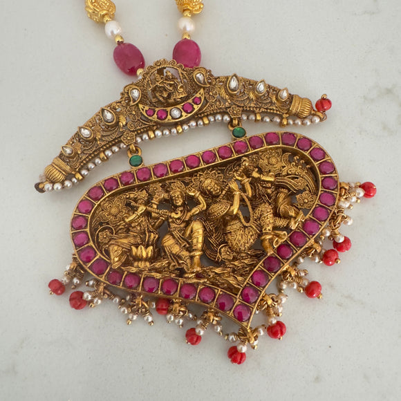 Temple Jewelry- The statement nakshi necklace - Nakshi