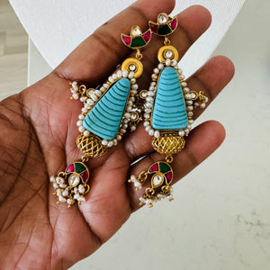 The  Basra Pearls Silver Earrings - Nithya