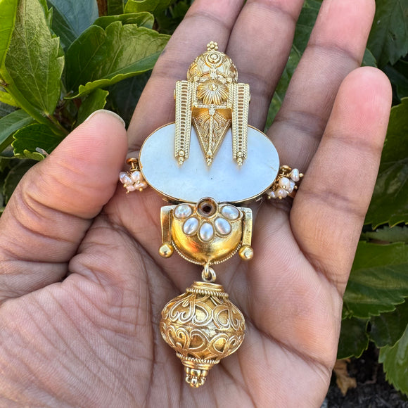 The Vintage  Silver Pendant - Anjali