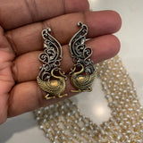 The Peacock Pearl Silver Necklace