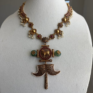 Temple Fusion - The Statement Silver Necklace - Anjali