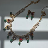 Kundan fusion necklace - Swarna