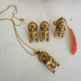 The Tribal  Pendant  Silver Necklace - Anjali