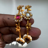 Gold tone Silver Fusion Bangles - Vini