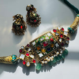 The MOP  Silver Jhumka Earrings - Meenakshi